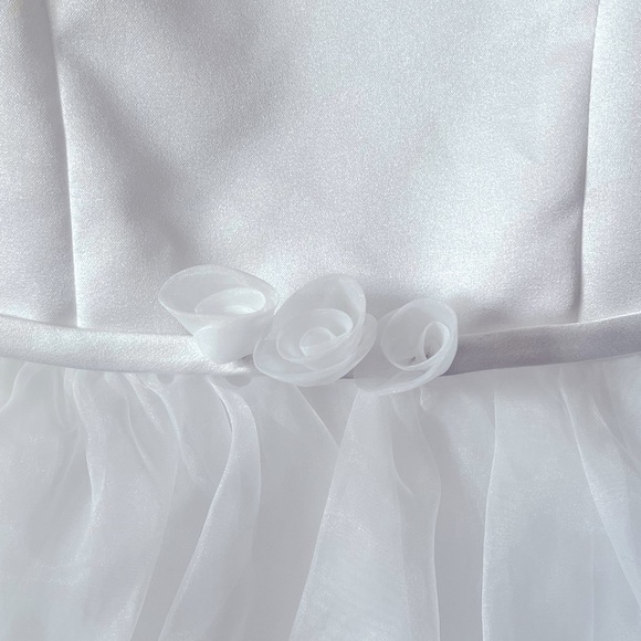 David’s Bridal flower girl/party dress White 3T - Picture 7 of 9